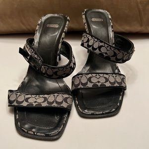 COPY - COACH - Black Signature “C” with 3inch heel.